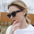 Damen stilvolle hexagonale Sonnenbrille Karnz