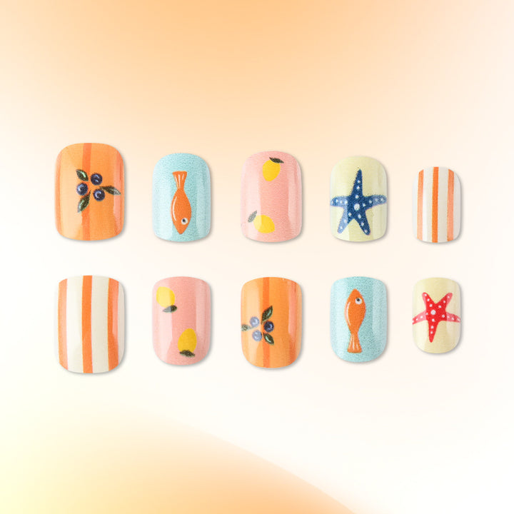 Thema Sommer Nagelkunst Set Karnz