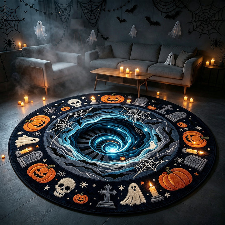 Spooky-Themen Rundteppich