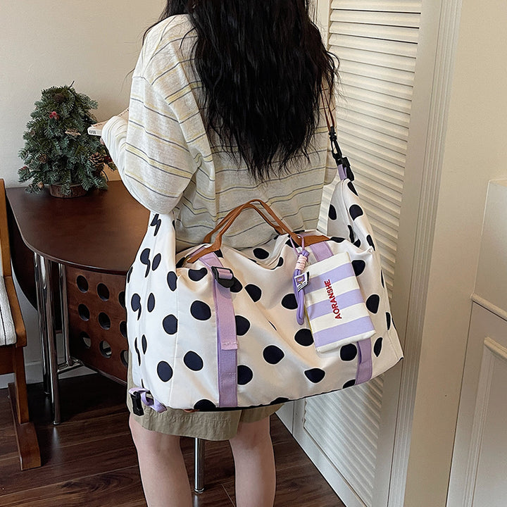 Stylische gepunktete Reisetasche Karnz