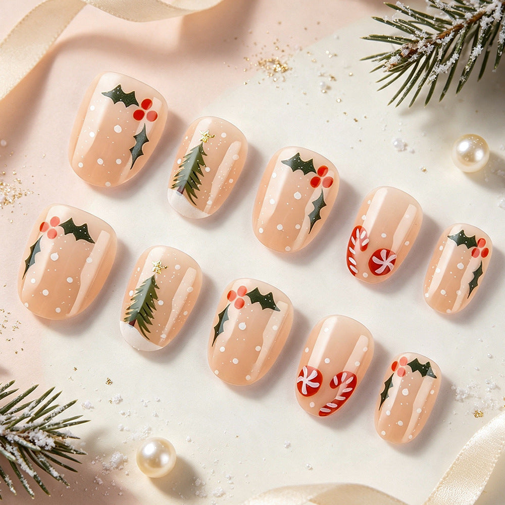Festlich Gestaltetes Weihnachtsnagelkunstset Karnz