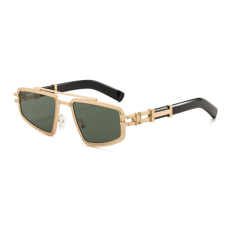 Damen Designer-Sonnenbrille mit filigranem Metallrahmen und polarisierten Gläsern Karnz