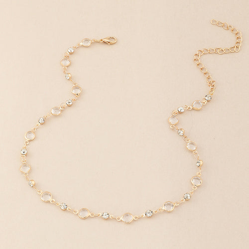 Elegante Kristallbesetzte Fußkette Karnz