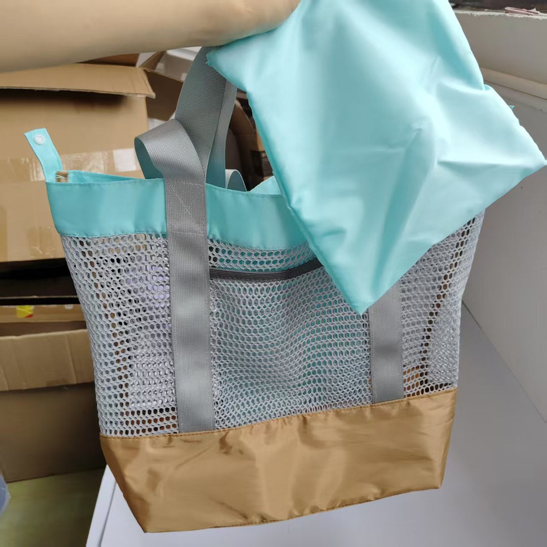 Luftige Strandtasche mit Großem Stauraum und Netzdesign Karnz