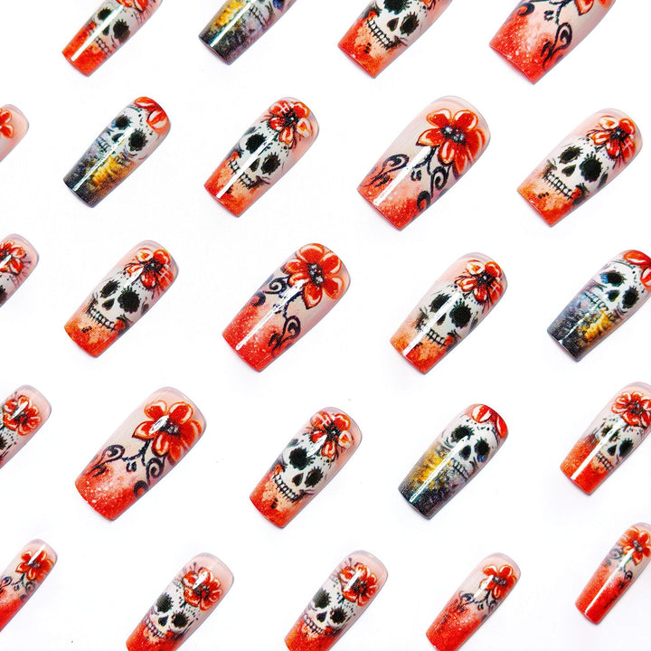 Kunstnägel Im Kreativem Totenkopf-Design Karnz