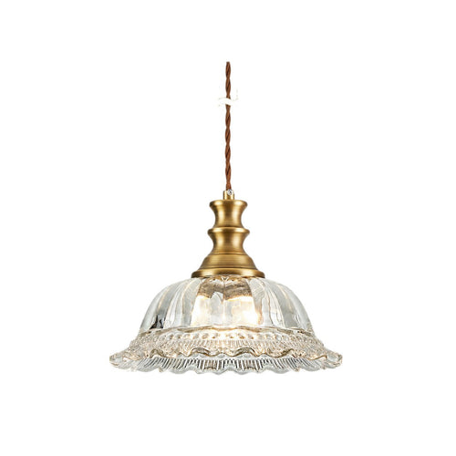 Vintage Glas Pendelleuchte