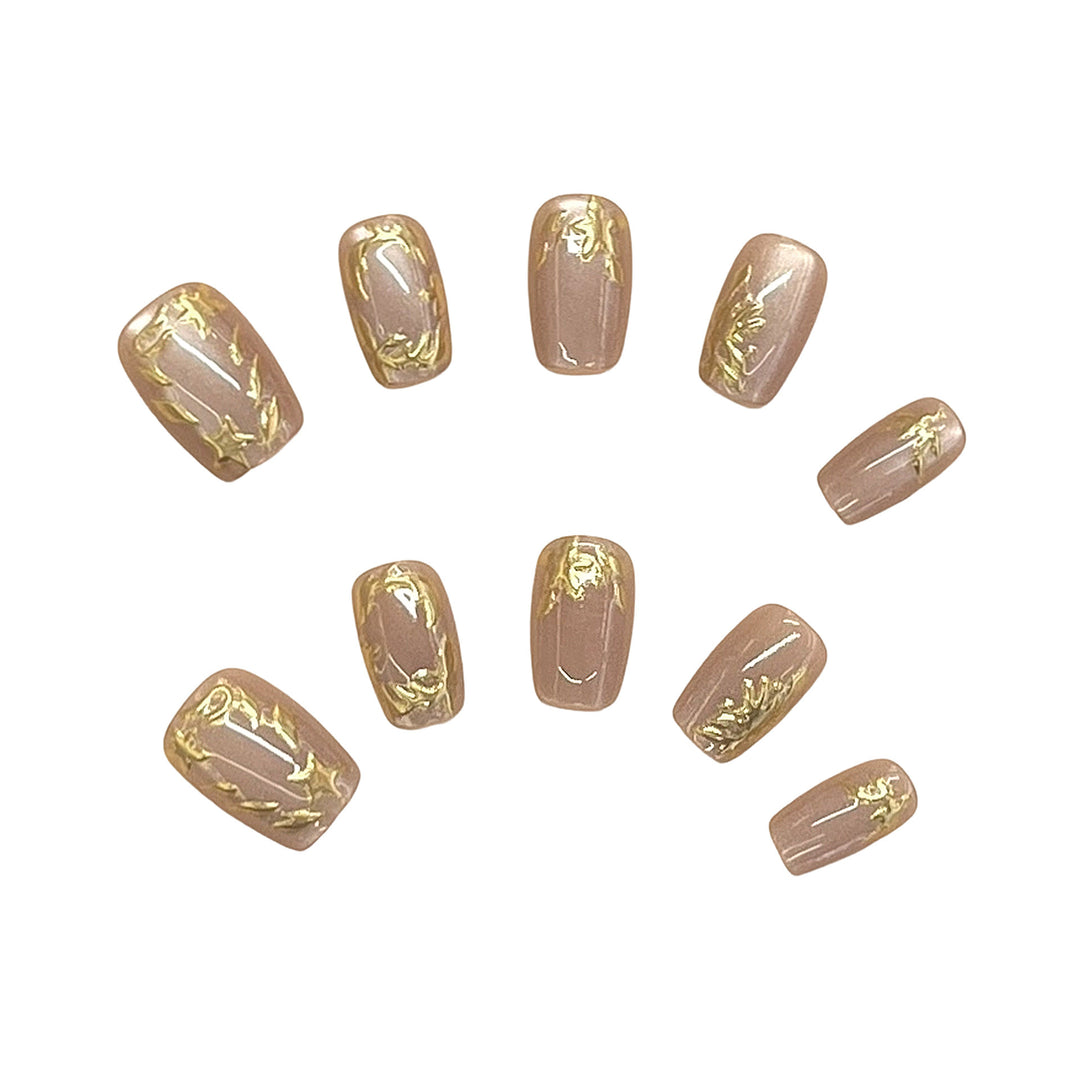 Elegantes Press-On Nagelset Karnz