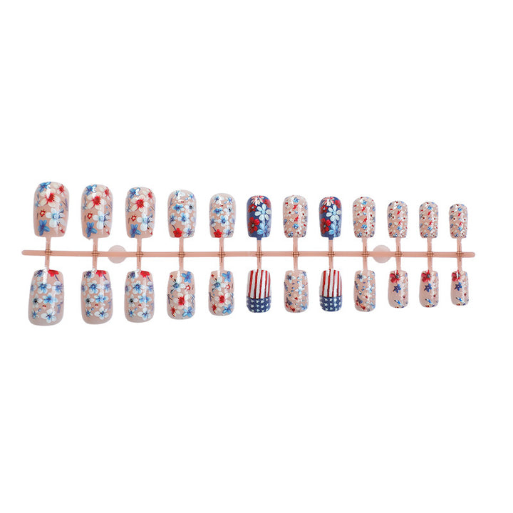 Dekoratives Floral Press-On Nagelkunstset Karnz 1788496018