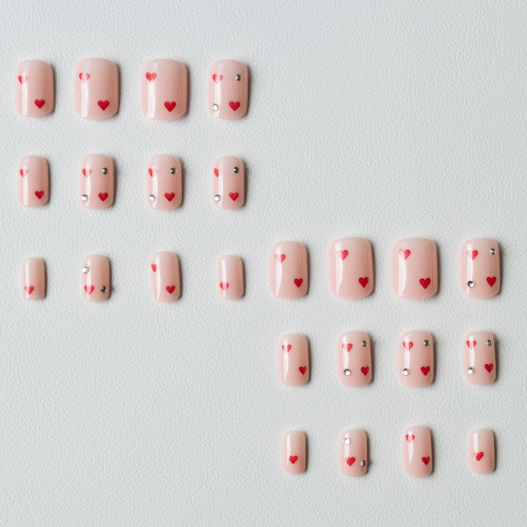 Herz-Muster Nagelkunst-Kit