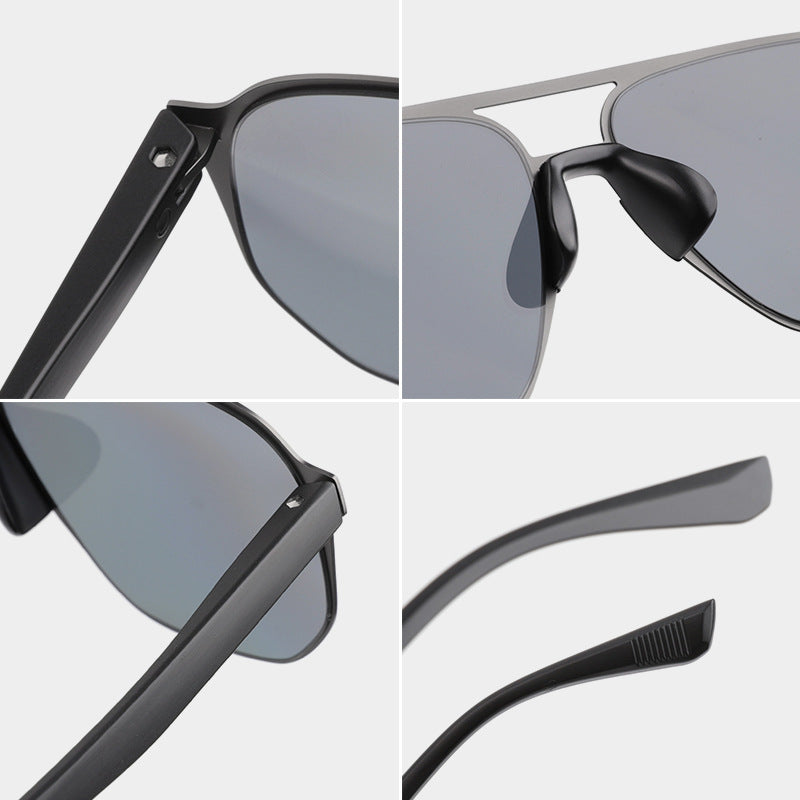 Zeitgenössische quadratische Rahmen-Sonnenbrille Karnz