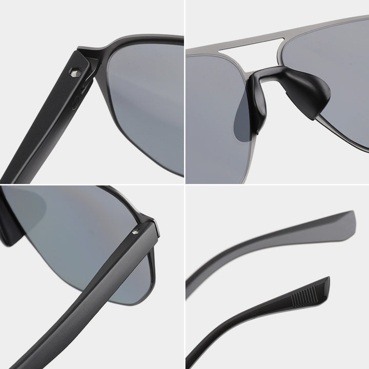Zeitgenössische quadratische Rahmen-Sonnenbrille Karnz