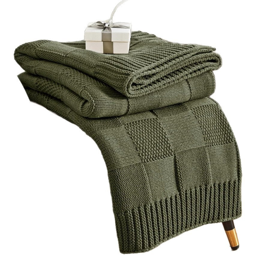 Strukturierte Strickdecke Karnz