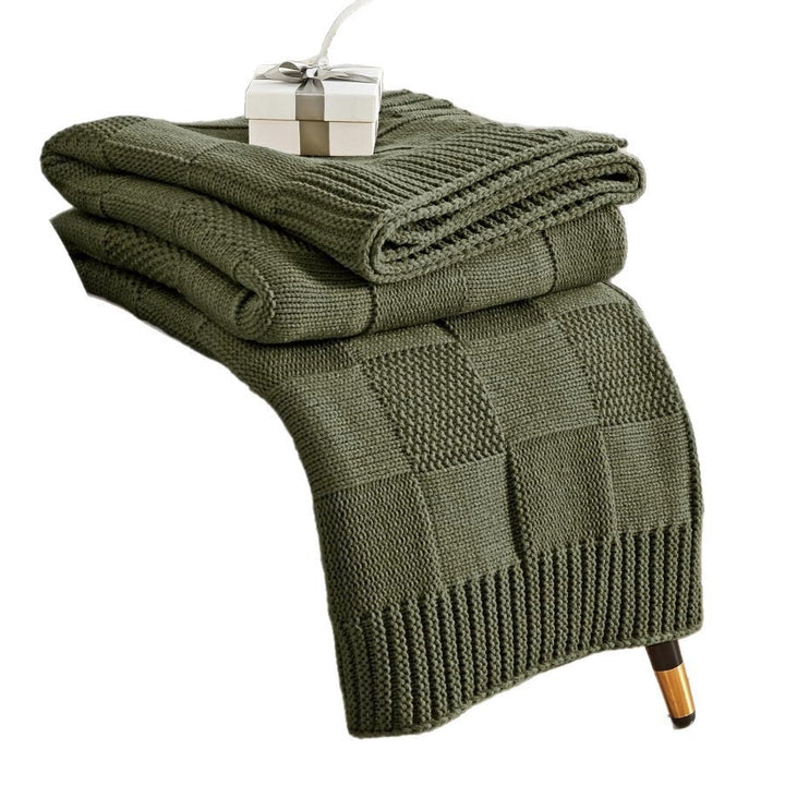 Strukturierte Strickdecke Karnz