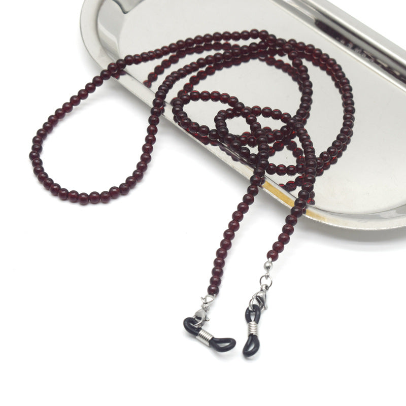 Stylische Perlen-Brillen Kette Karnz