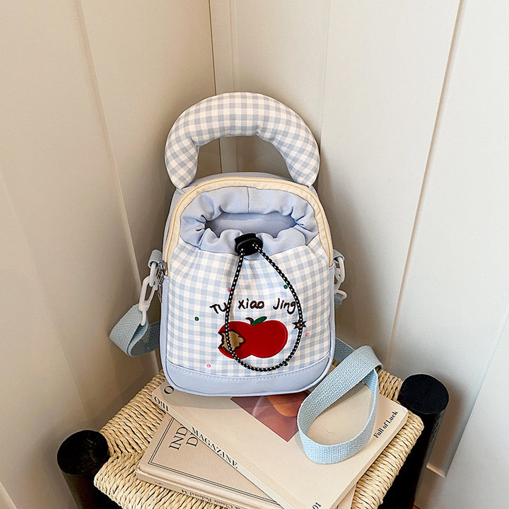 Verspielt Gingham Druck Mini Rucksack Karnz