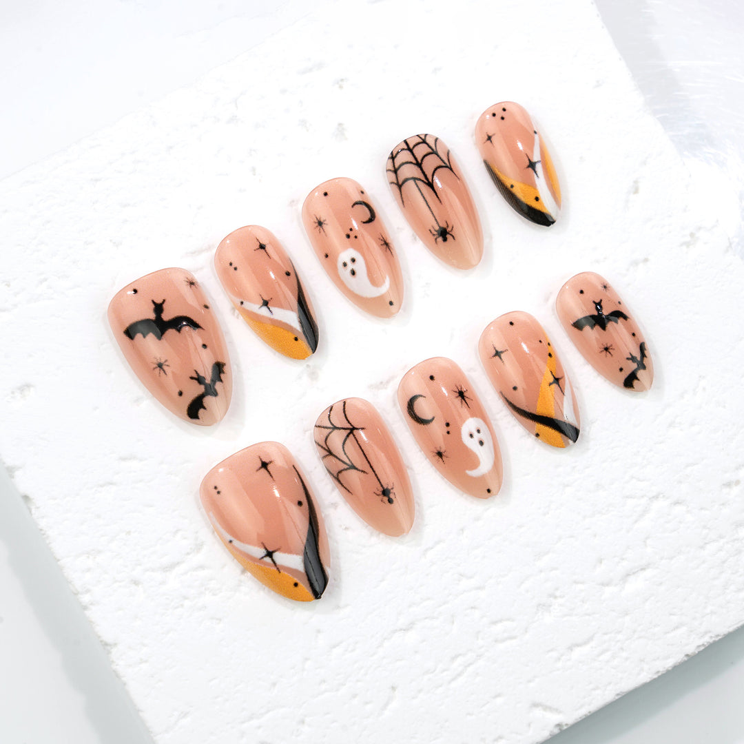 Halloween Themen Press-On Nagelkunst-Set