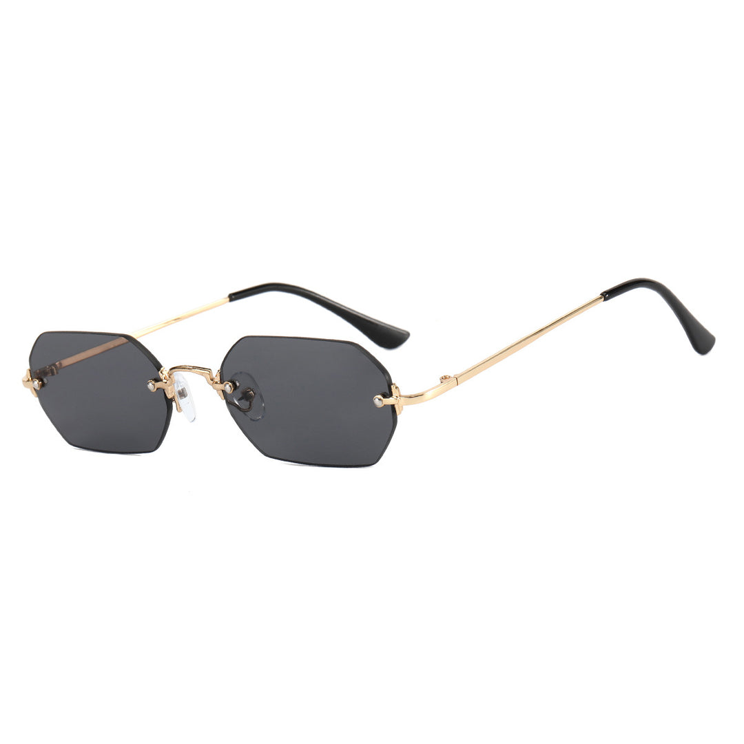 Damen modische Sonnenbrille mit innovativem hexagonalen Design und UV-Schutz Karnz