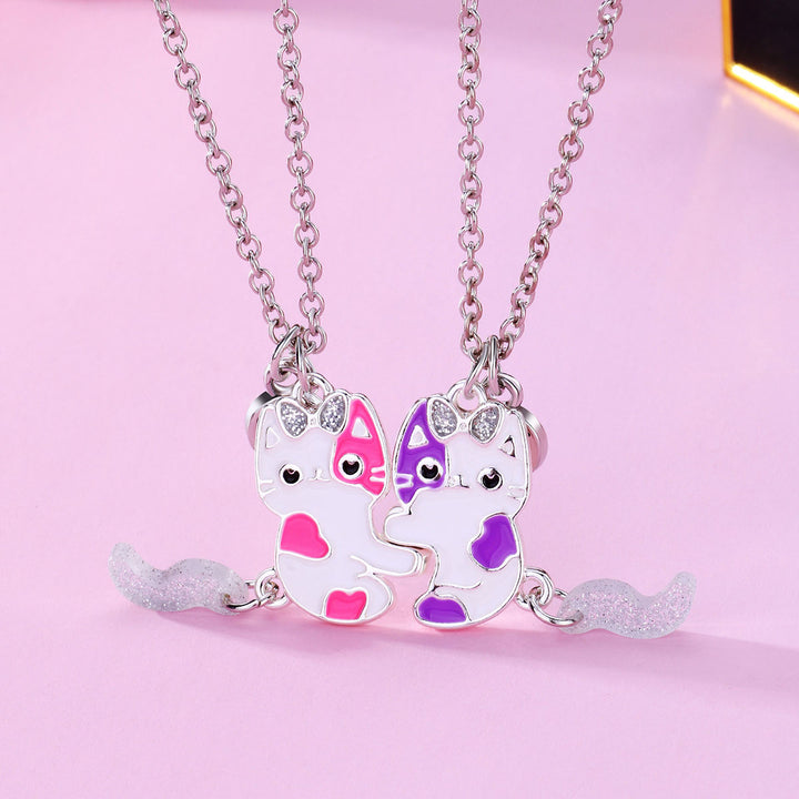 Freundschaft Katze Charm Halskette Karnz