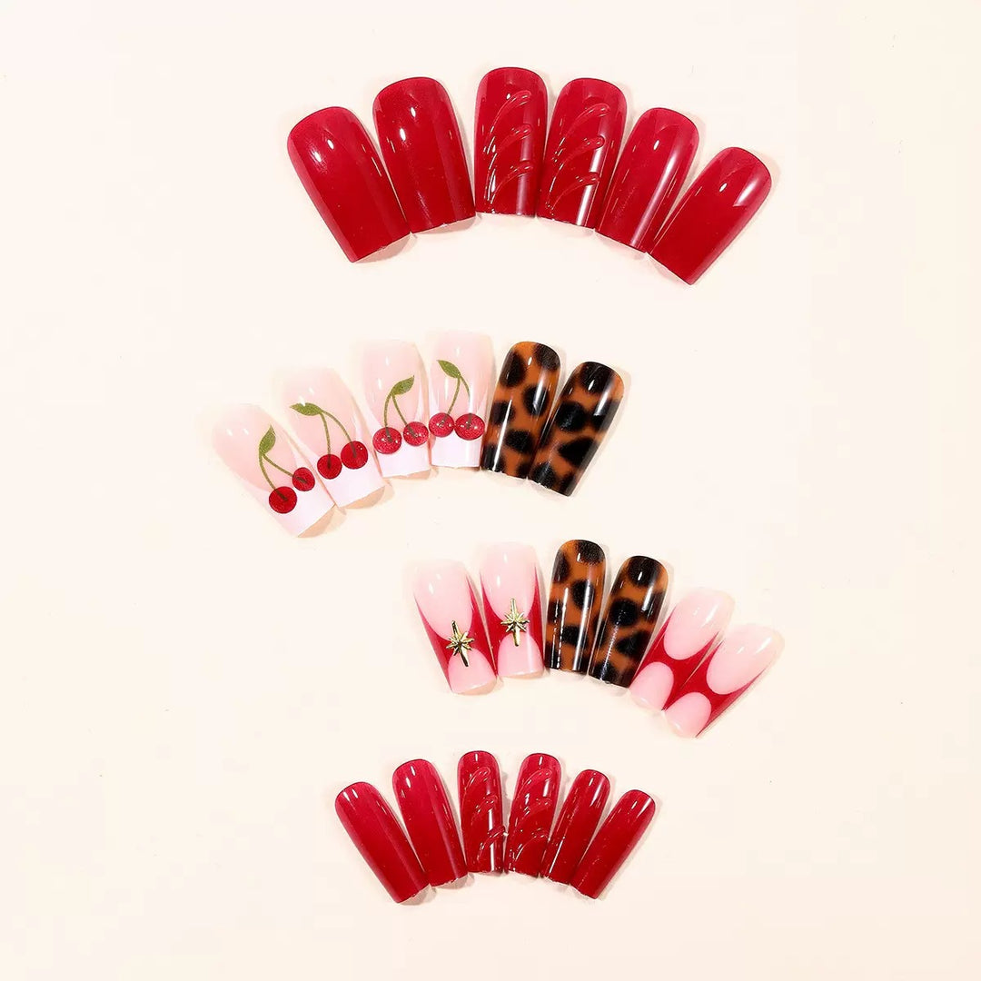 Künstlerisches Kirschblüten Nagelkunst Set Karnz
