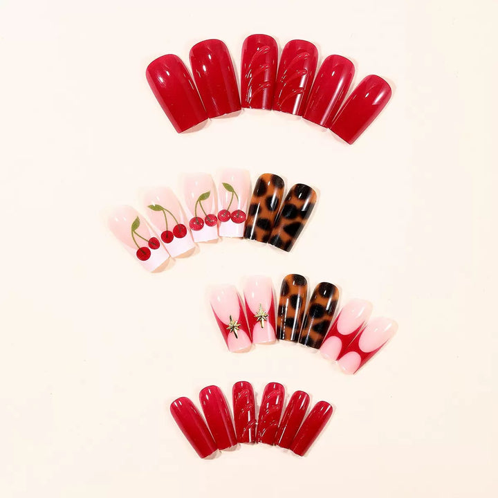 Künstlerisches Kirschblüten Nagelkunst Set Karnz