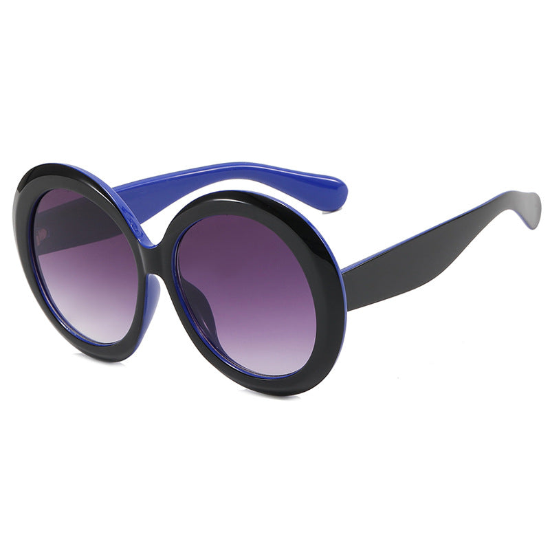 Damen modische Sonnenbrille mit großem Rahmen und UV-Schutz Karnz