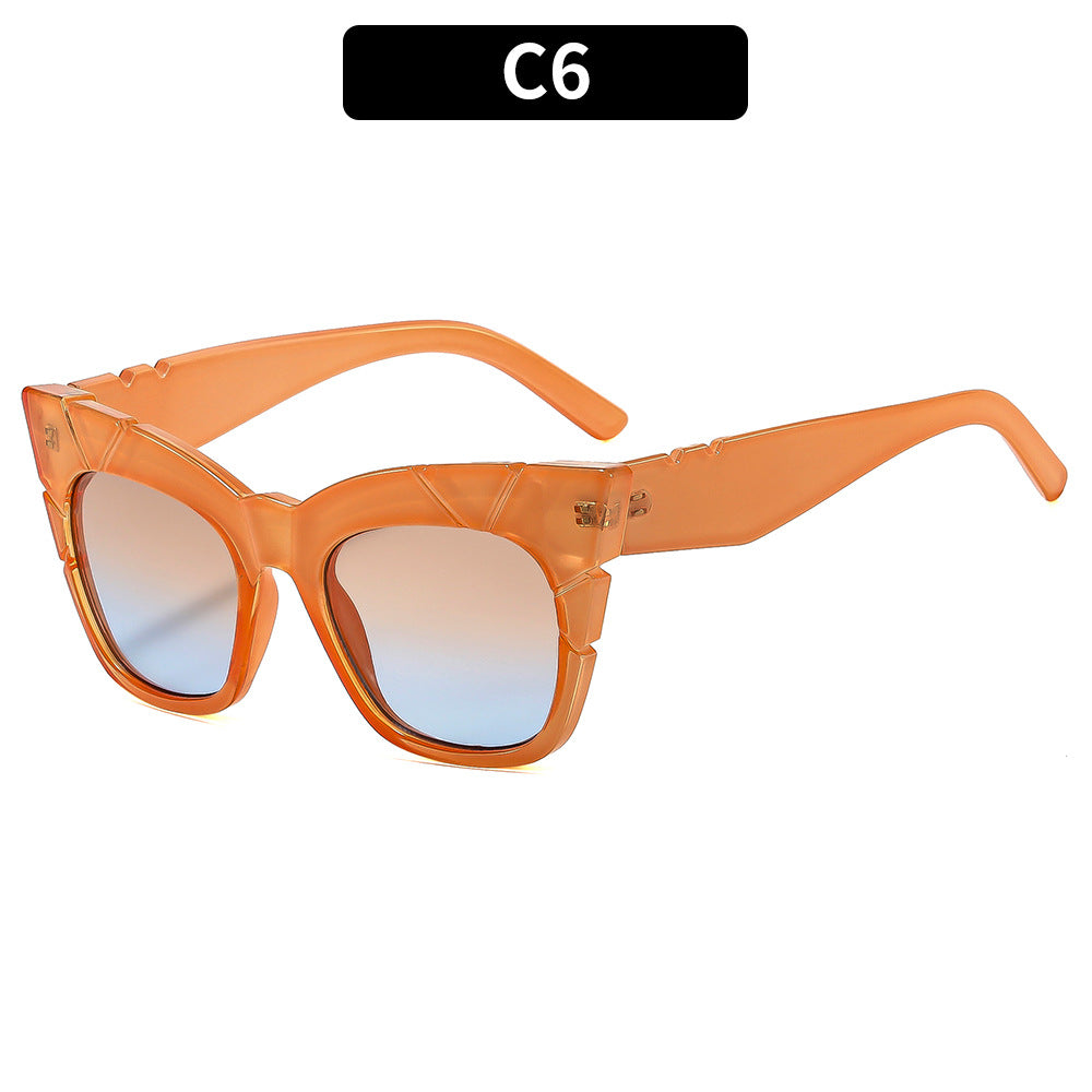 Künstlerische geometrische Schild Sonnenbrille