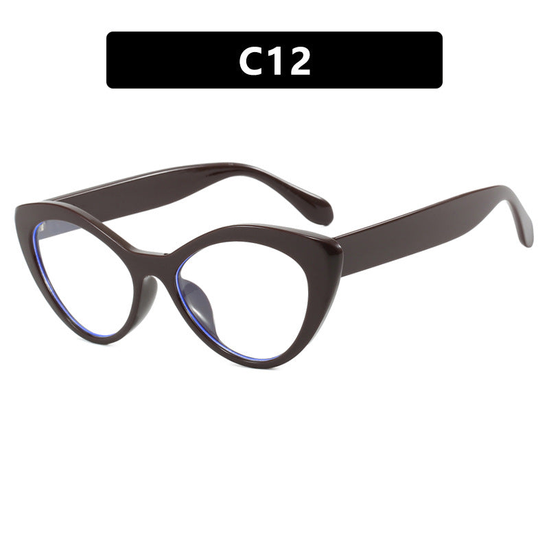 Damen kreative Cat-Eye Brille Karnz