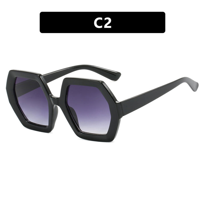Damen innovative hexagonale Sonnenbrille Karnz
