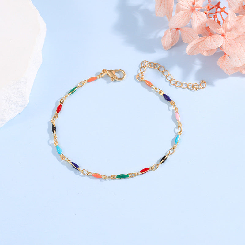Elegante verstellbare Edelstein-Kettenarmband Karnz