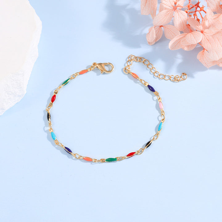 Elegante verstellbare Edelstein-Kettenarmband Karnz