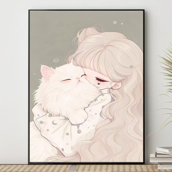 Niedliche Charakterillustration Leinwandkunst Karnz