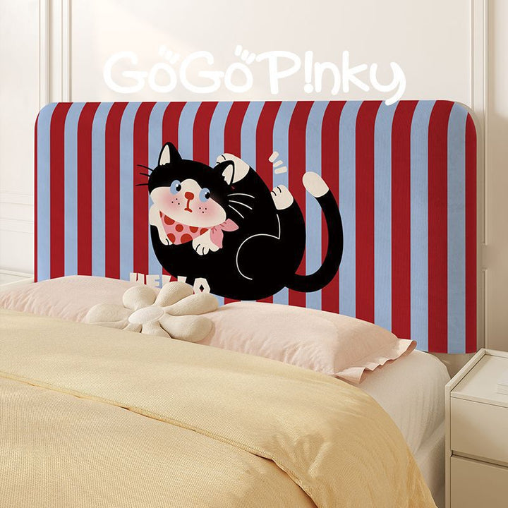 Padded Decorative Cupcake Headboard Cover with Scalloped Frame and Soft Upholstery