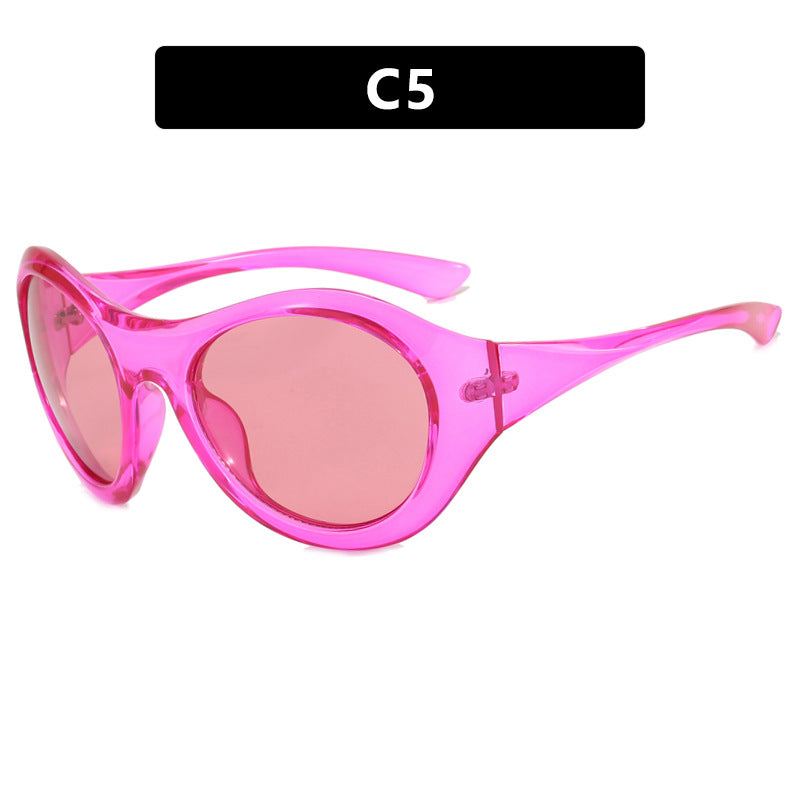 Damen Retro-inspirierte Sonnenbrille mit oversized Rahmen und schützenden Gläsern Karnz
