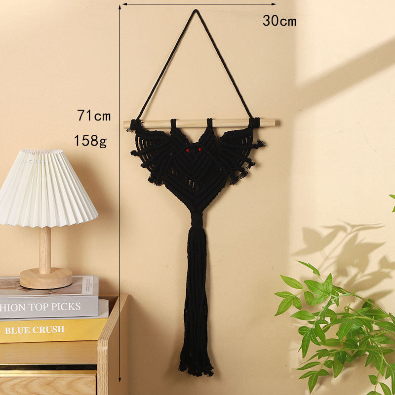 Ornamentale Makramee Wandbehang Karnz