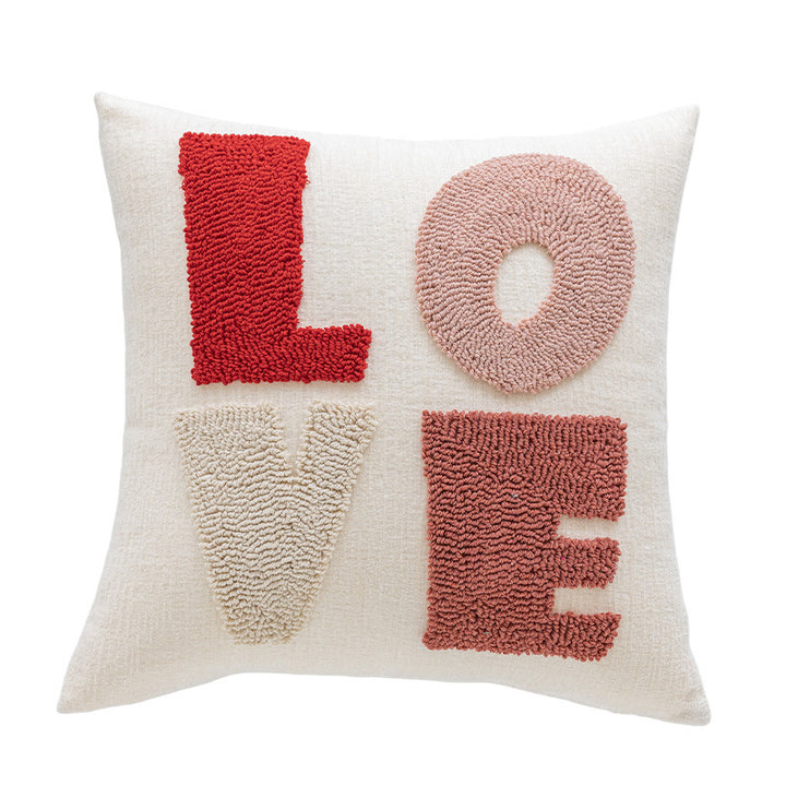 Dekoratives Love-Stitched Kissen
