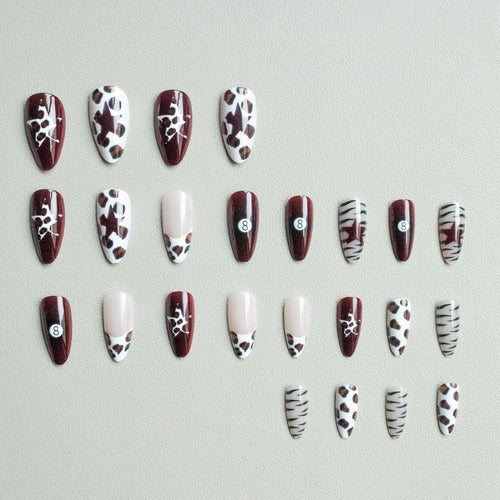 Künstlerisches Tierdruck Nageldesign-Set