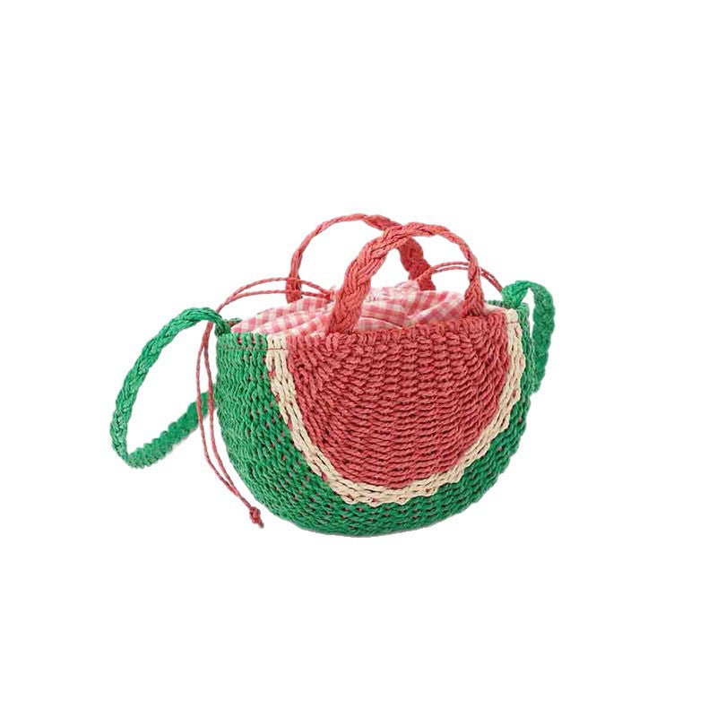 Damen Handgefertigte Umhängetasche im fröhlichen Wassermelonen-Design Karnz