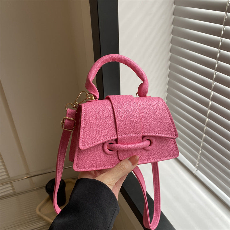 WoLuxurious Texturierte Leder Schultertasche Karnz
