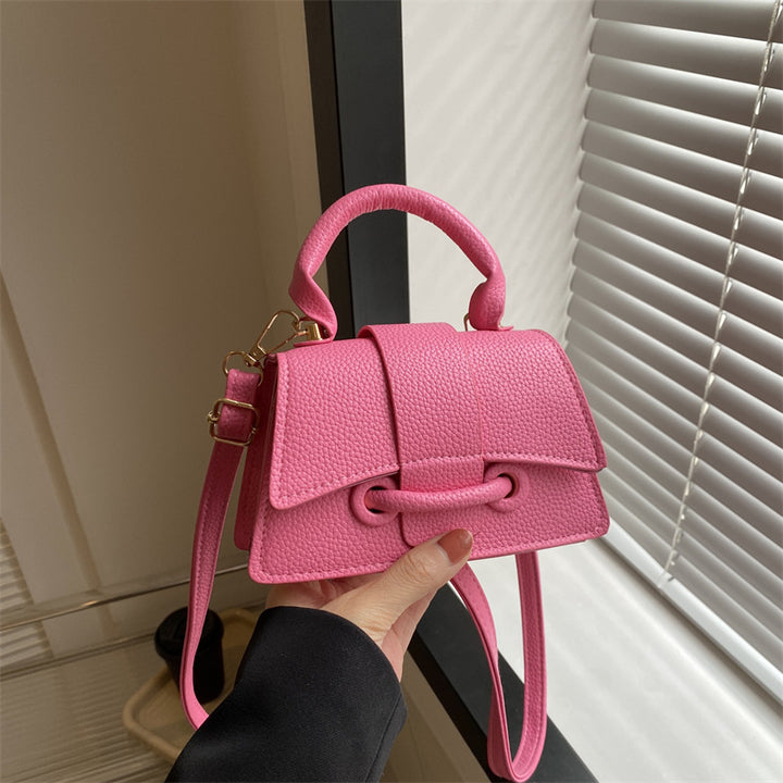 WoLuxurious Texturierte Leder Schultertasche Karnz