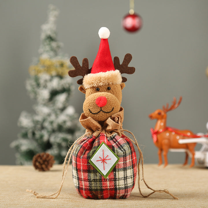 Niedlicher Weihnachtsgeschenkesack im Rentier-Design Karnz