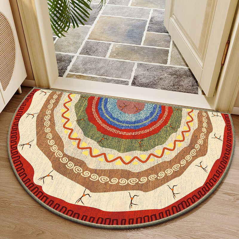 Elegante runde Blumendesign-Innenmatte Karnz