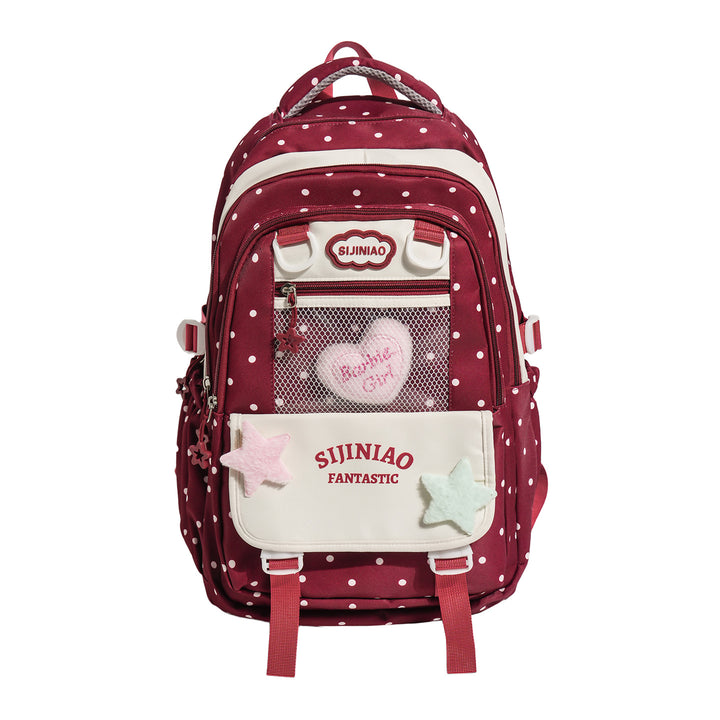 Stylische Pünktchen Schultasche Karnz