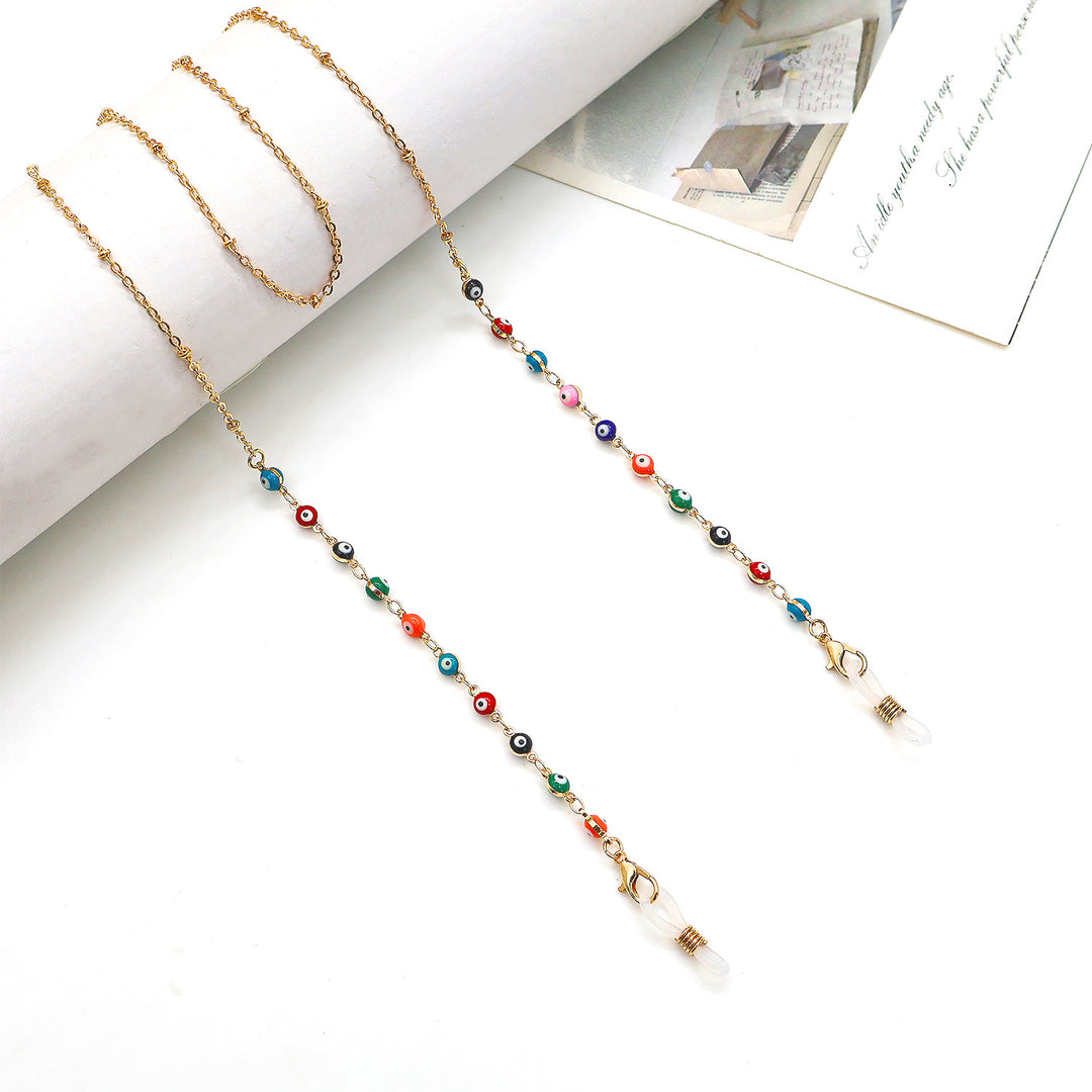 Elegante Kristall Brillen Kette Karnz