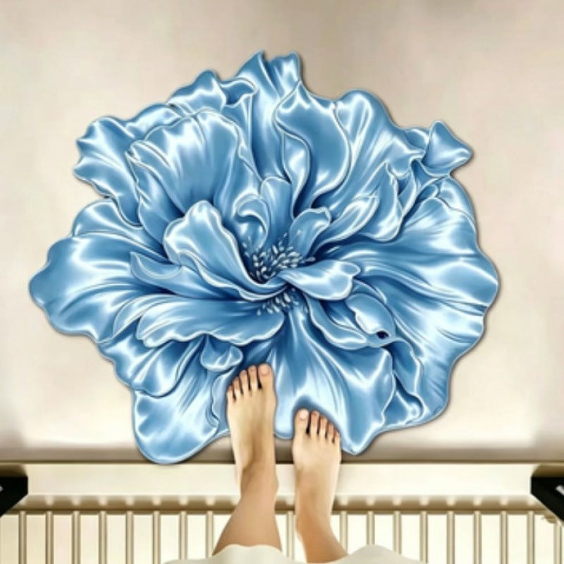 Künstlerischer floral geformter Teppich