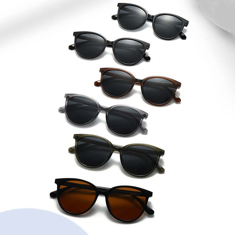 Damen Cat-Eye Sonnenbrille mit trendigem Leopardenmuster und robustem Rahmen Karnz