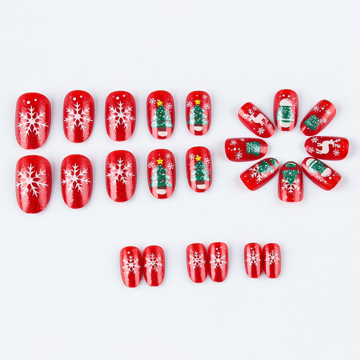 Festliches Feiertags-Nagelkunst-Design Karnz
