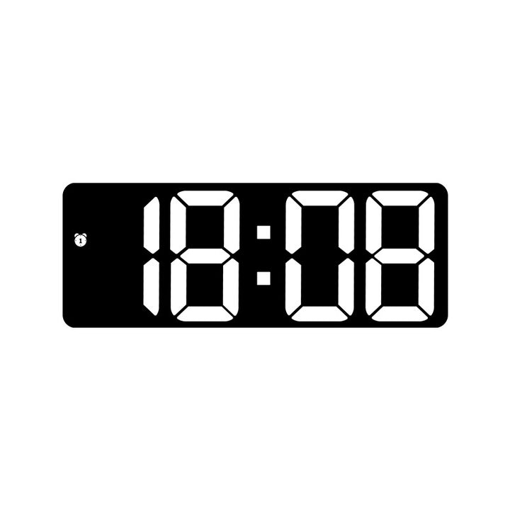 Digitaler LED-Wecker mit großem Display und bunten Ziffern Karnz