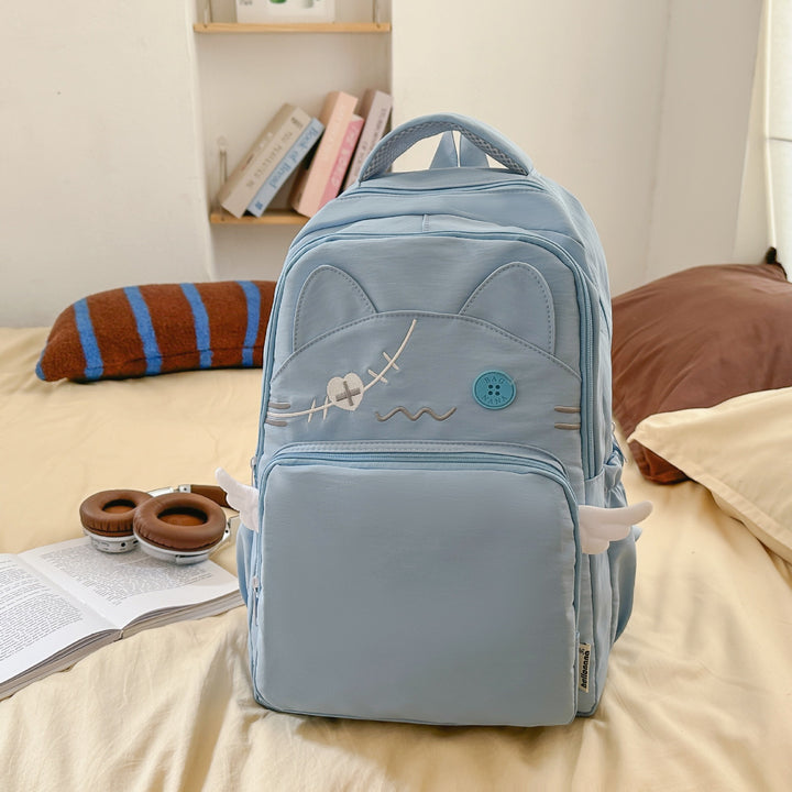 Süßes Cartoon-Katzen-Gesicht Rucksack