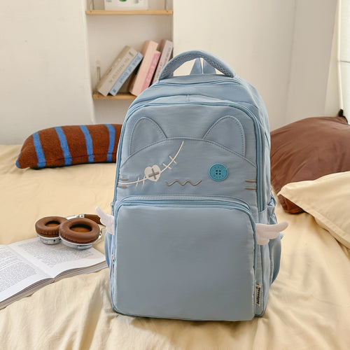 Süßes Cartoon-Katzen-Gesicht Rucksack