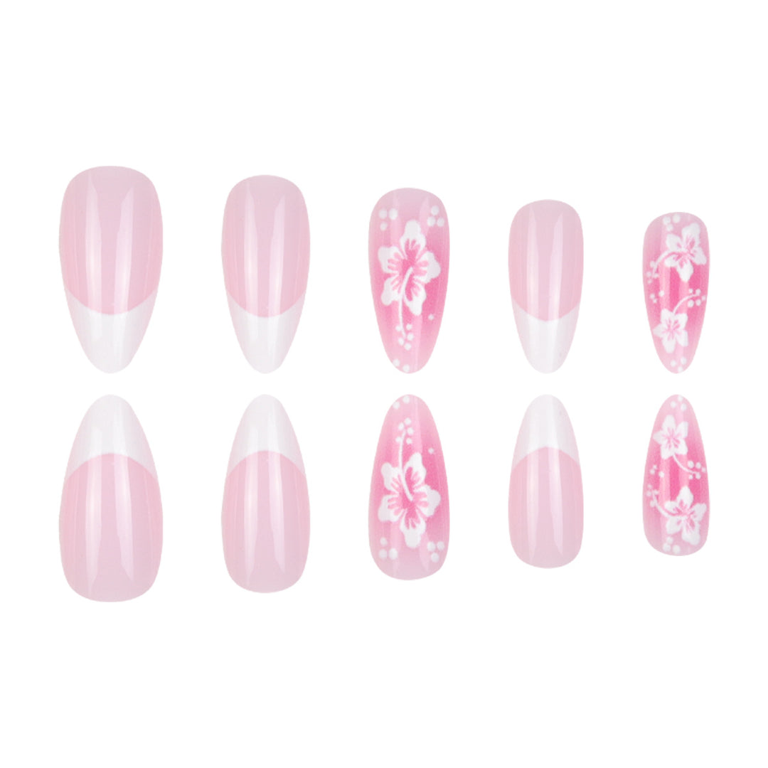 Florales Design Stiletto Nagelkunst Verlängerungen Karnz